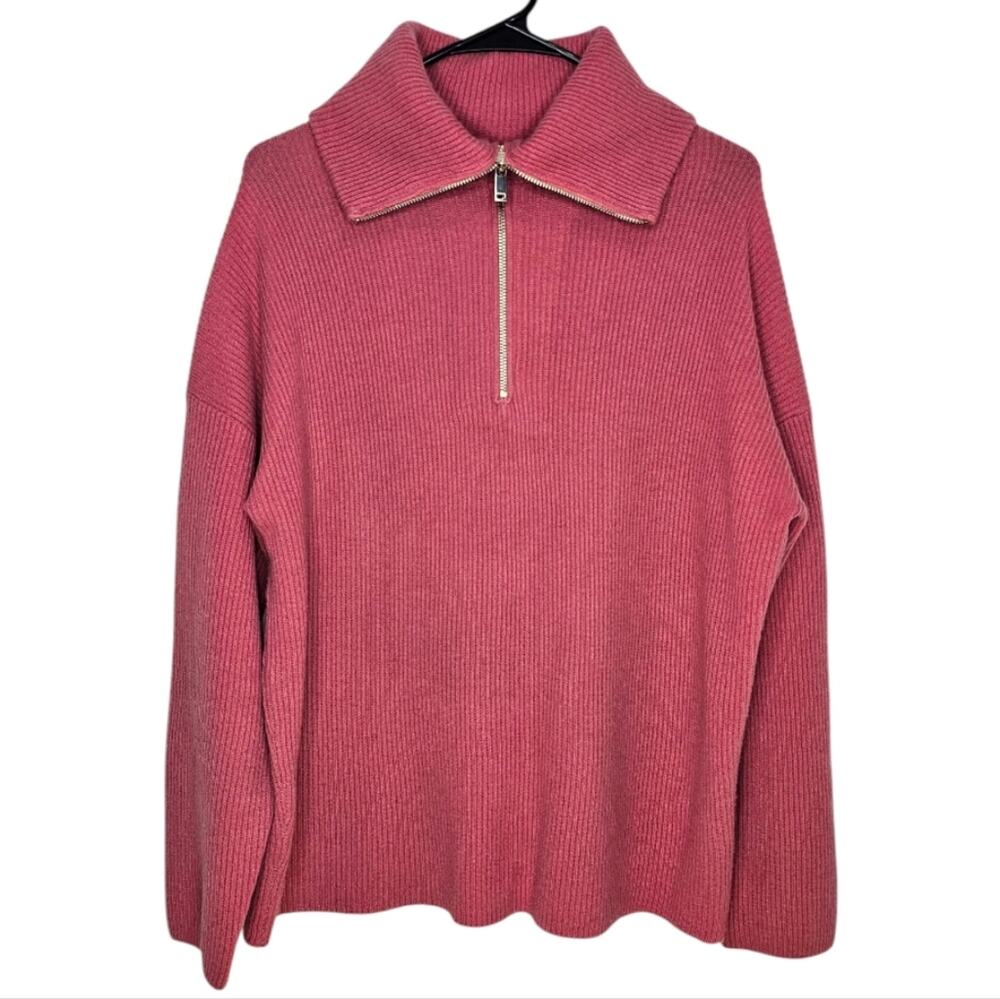 Rachel Zoe Pink Cowl Neck Sweater Soft Knit
